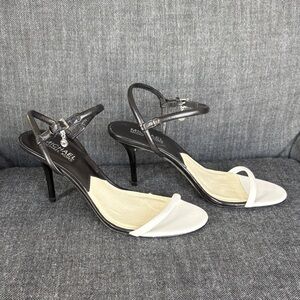Michael Kors Black & White Strappy Heeled Sandals | Size 7.5 | New Without Tags